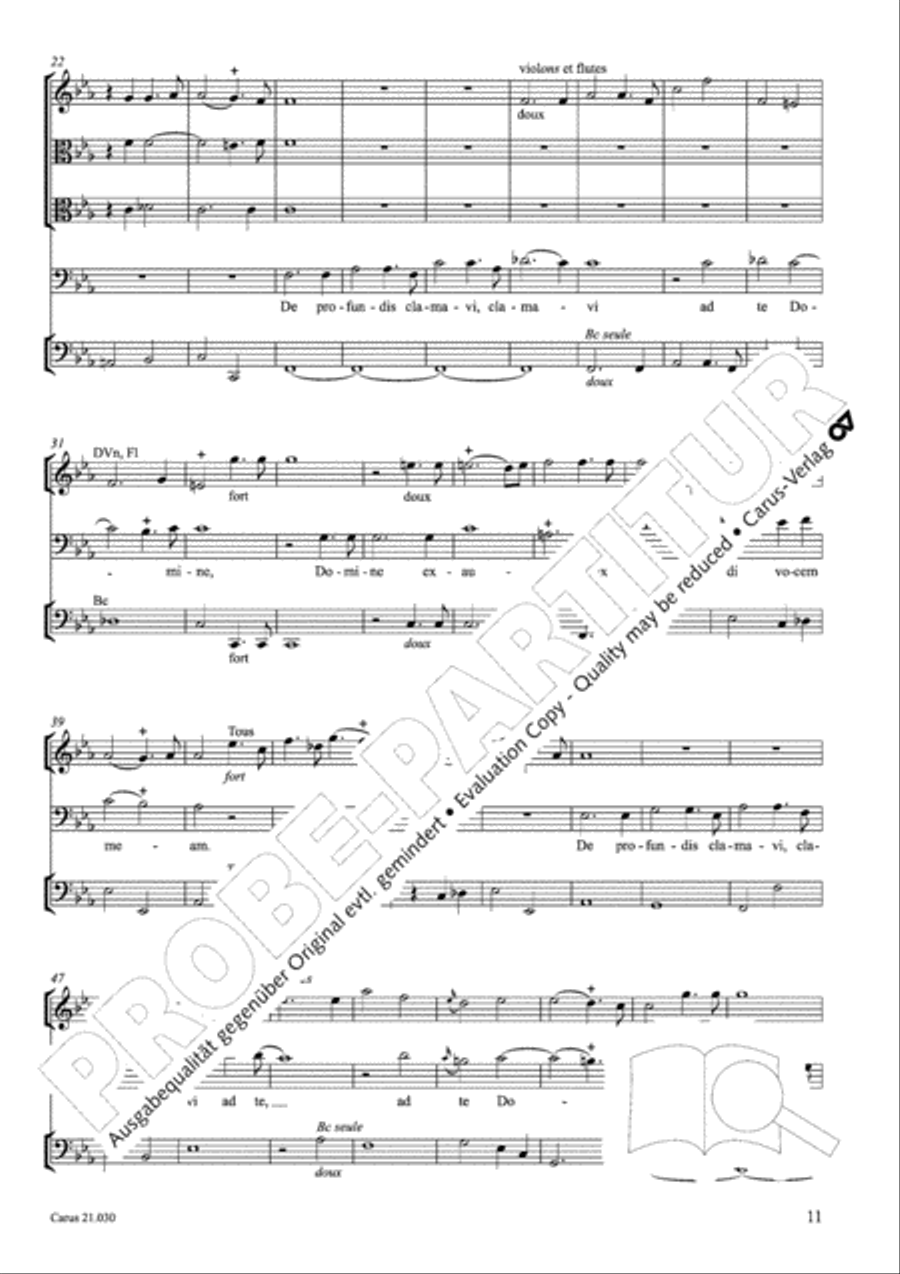 De profundis Men's Choir scores gallery preview page 12