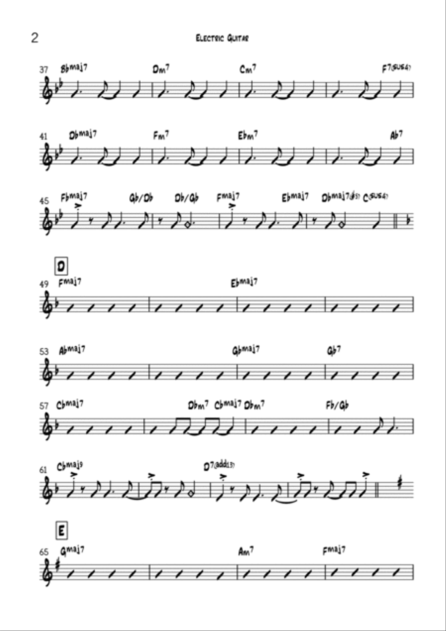 Up, Up And Away Up, Up And Away Jazz Ensemble scores gallery preview page 6