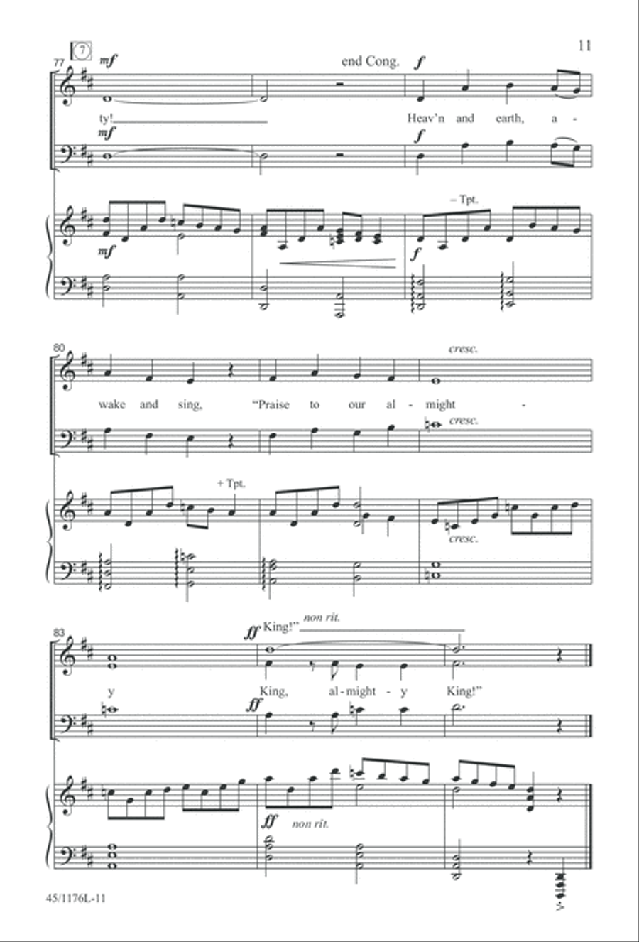 10 More Anthems for about 10 Singers 3-Part scores gallery preview page 11
