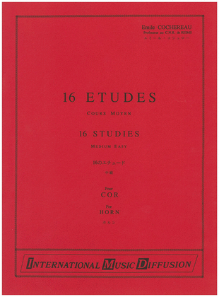 Book cover for 16 Etudes (Moyen)
