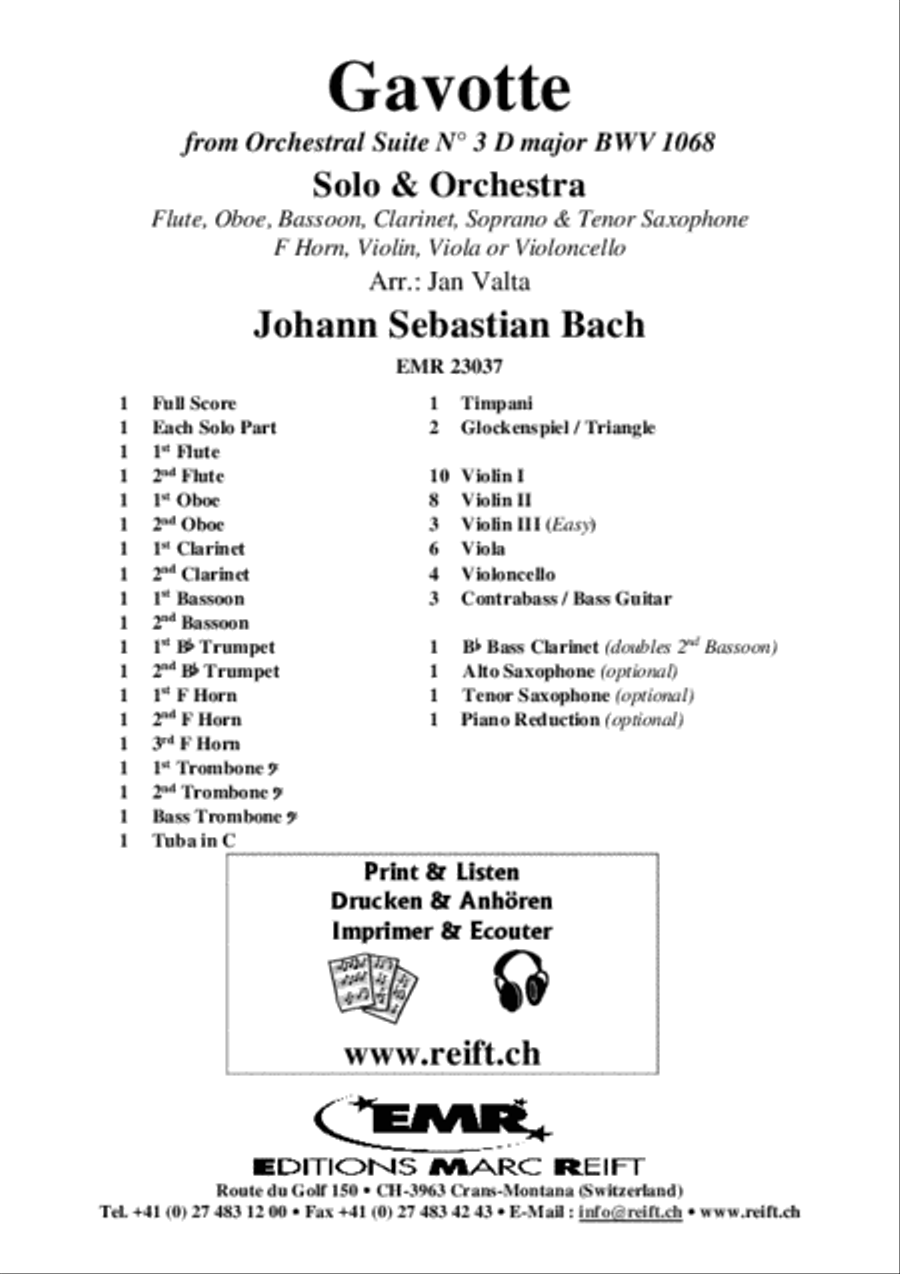 Gavotte Gavotte Orchestra scores gallery preview page 2