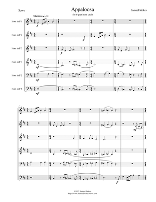 Appaloosa - for 6-part horn choir