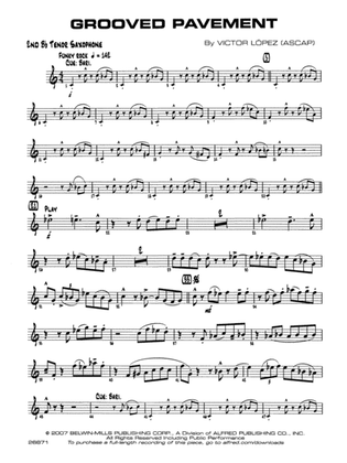 Grooved Pavement: 2nd B-flat Tenor Saxophone