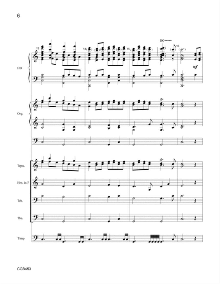 Rondeau (Full Score) Handbell Choir scores gallery preview page 6