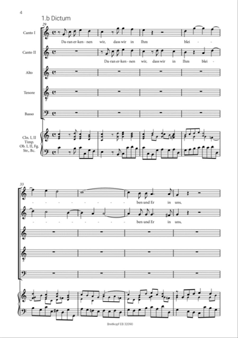 Daran erkennen wir, dass wir in Ihm bleiben SSATB scores gallery preview page 3