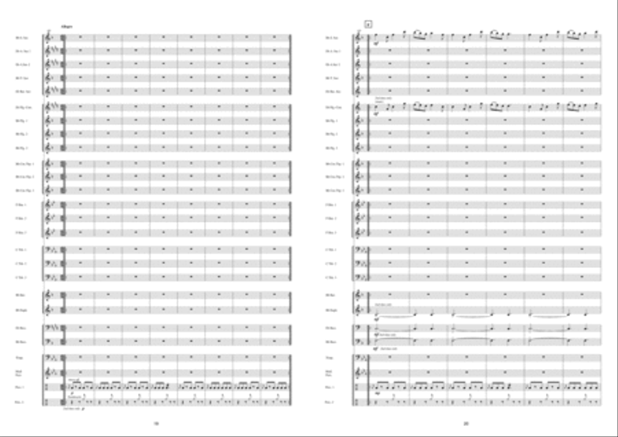 Saturnalia Fanfare Band scores gallery preview page 11