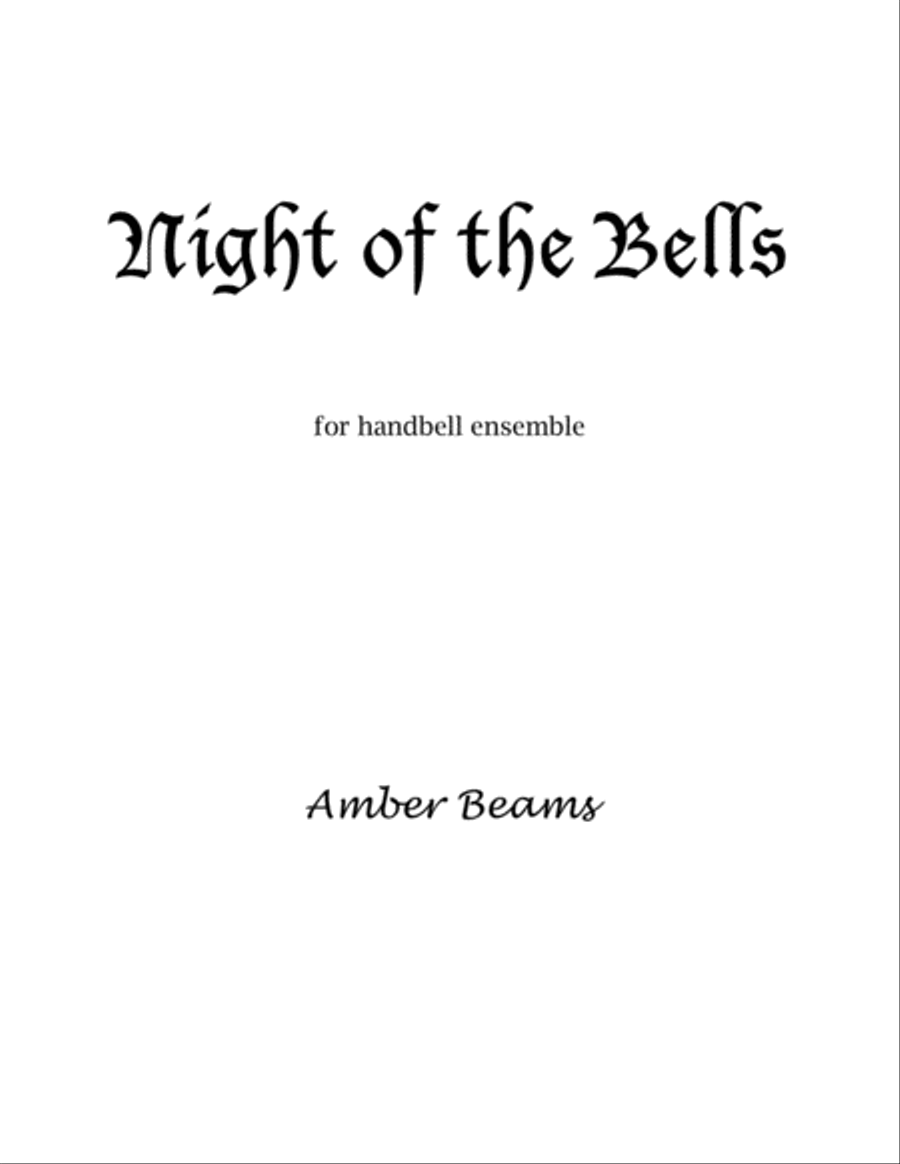 Night of the Bells Handbell Choir scores gallery preview page 1