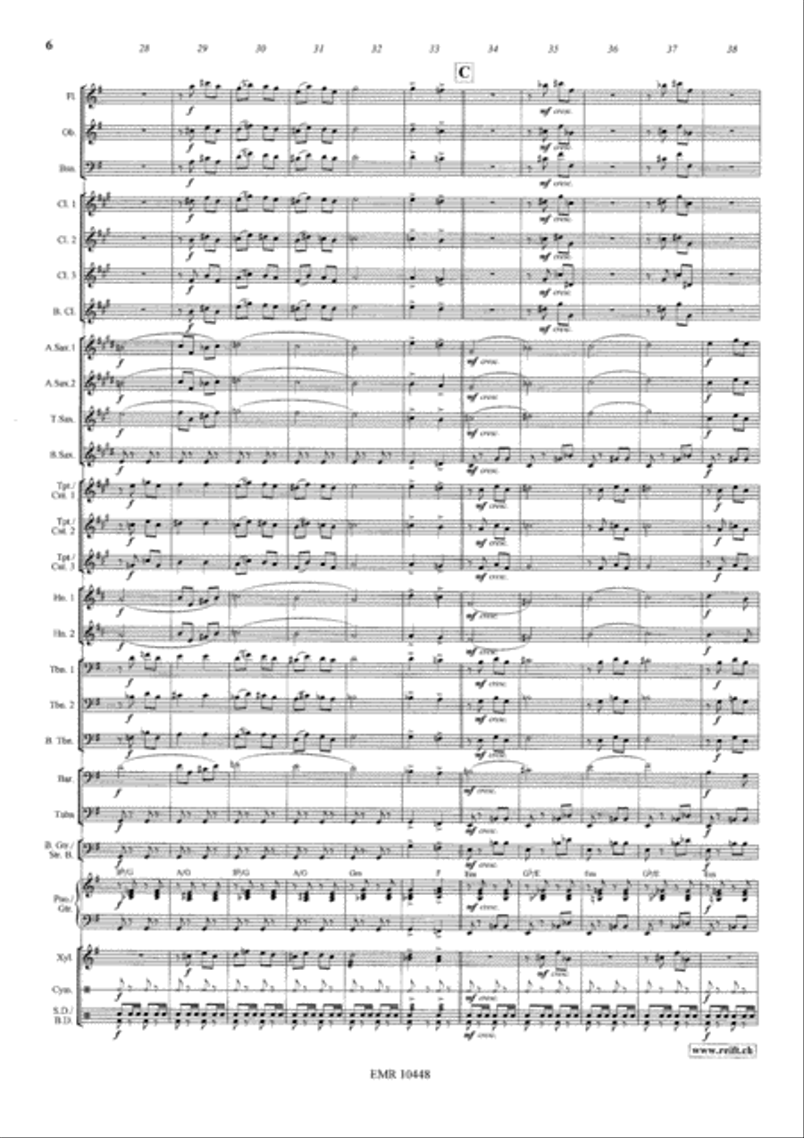 Cossack Ride Concert Band scores gallery preview page 7