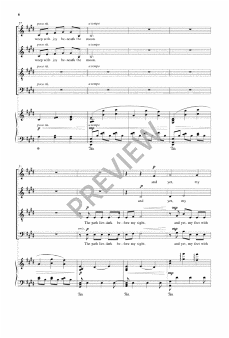 Ballade to the Moon Ballade to the Moon 4-Part scores gallery preview page 6