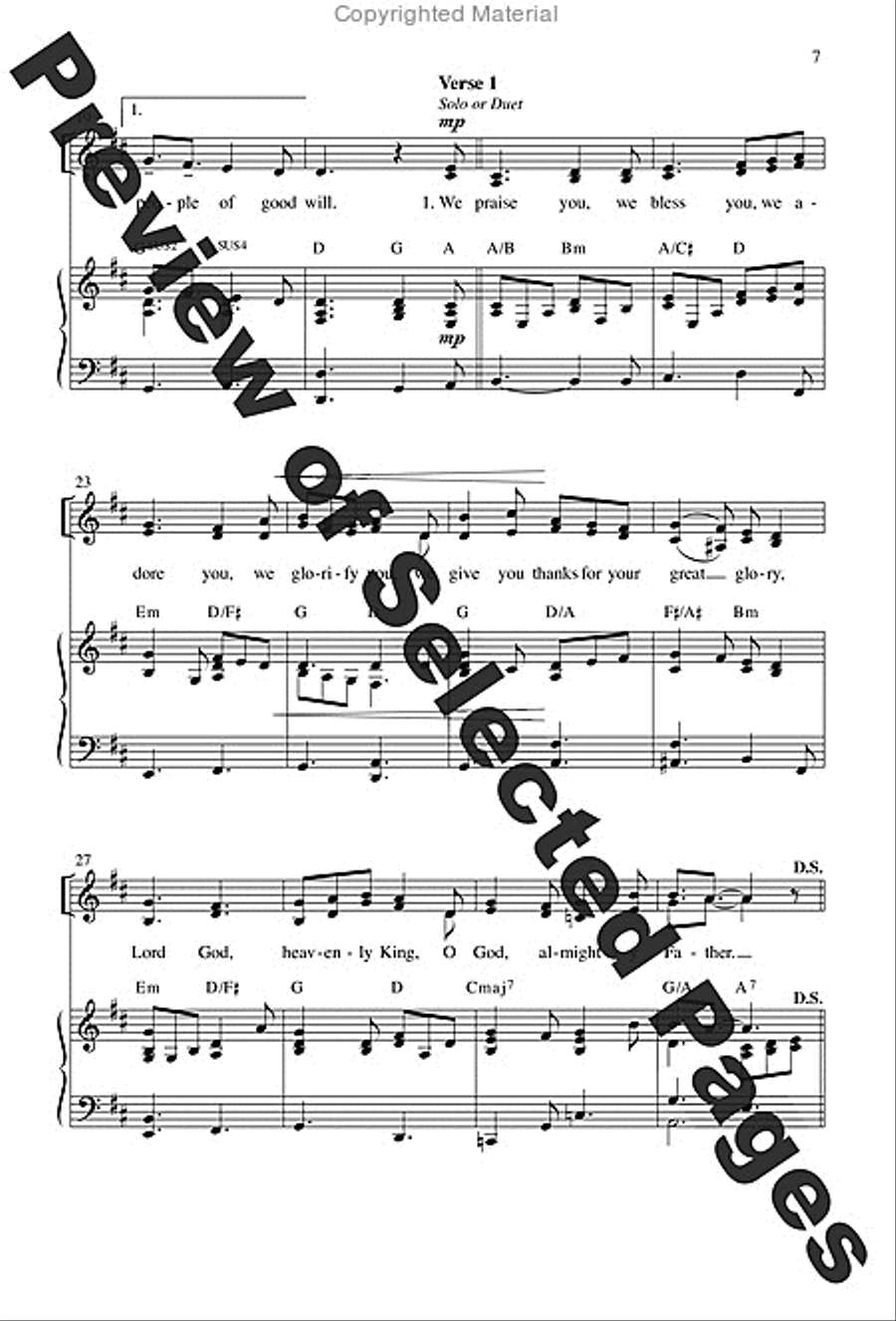 Mass from Age to Age - Choral / Accompaniment edition 4-Part scores gallery preview page 6
