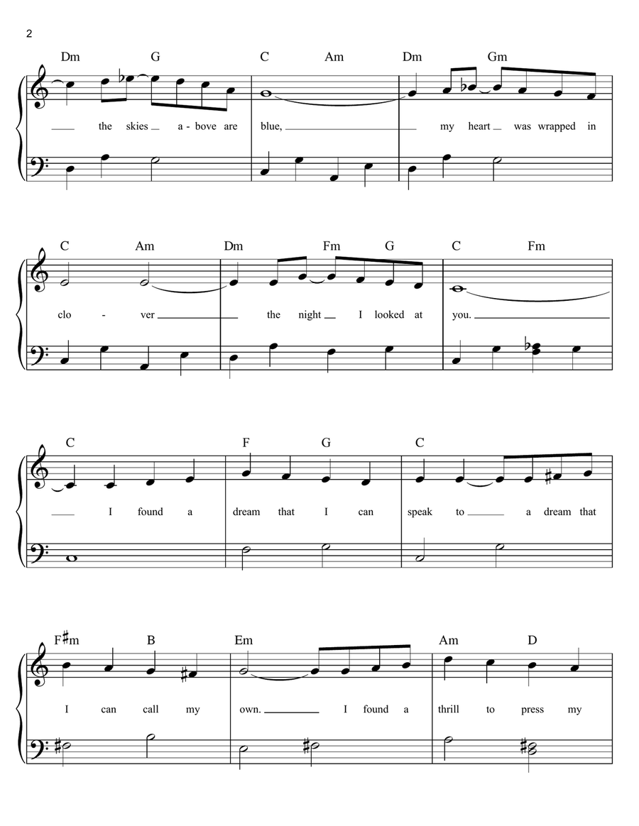 At Last Easy Piano scores gallery preview page 2