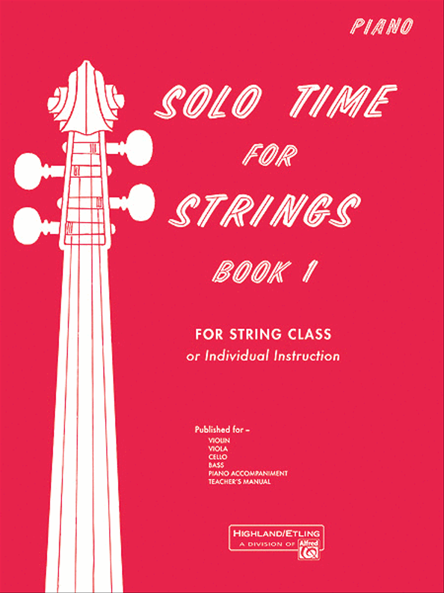 Solo Time for Strings, Book 1 Chamber Orchestra scores gallery preview page 1
