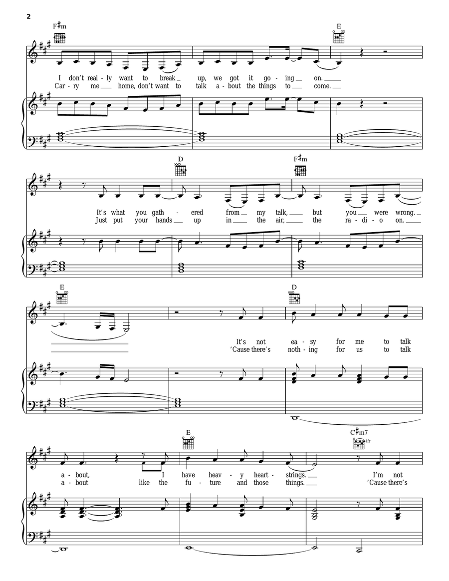 The Blackest Day The Blackest Day Piano, Vocal, Guitar scores gallery preview page 2