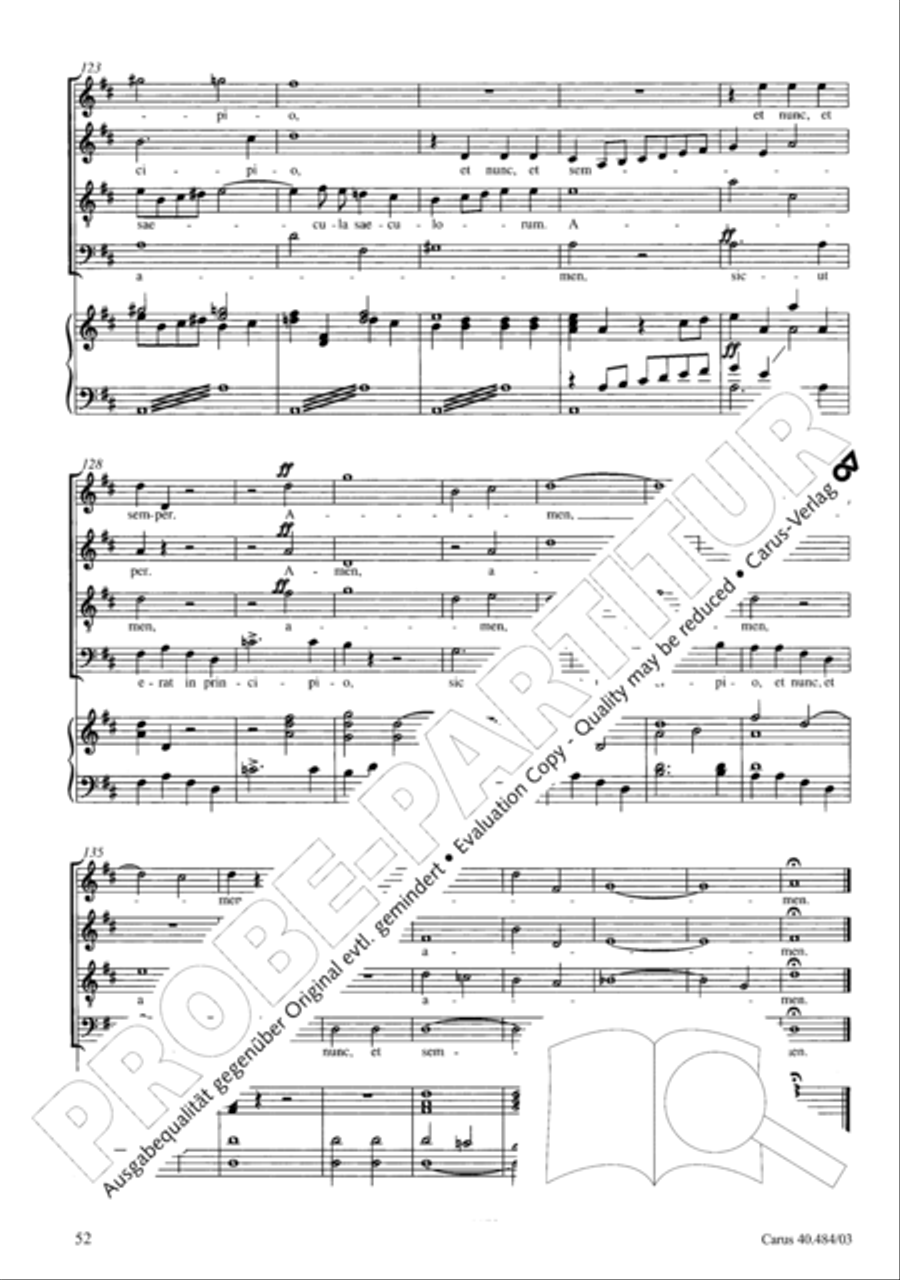Magnificat in D ATB scores gallery preview page 53