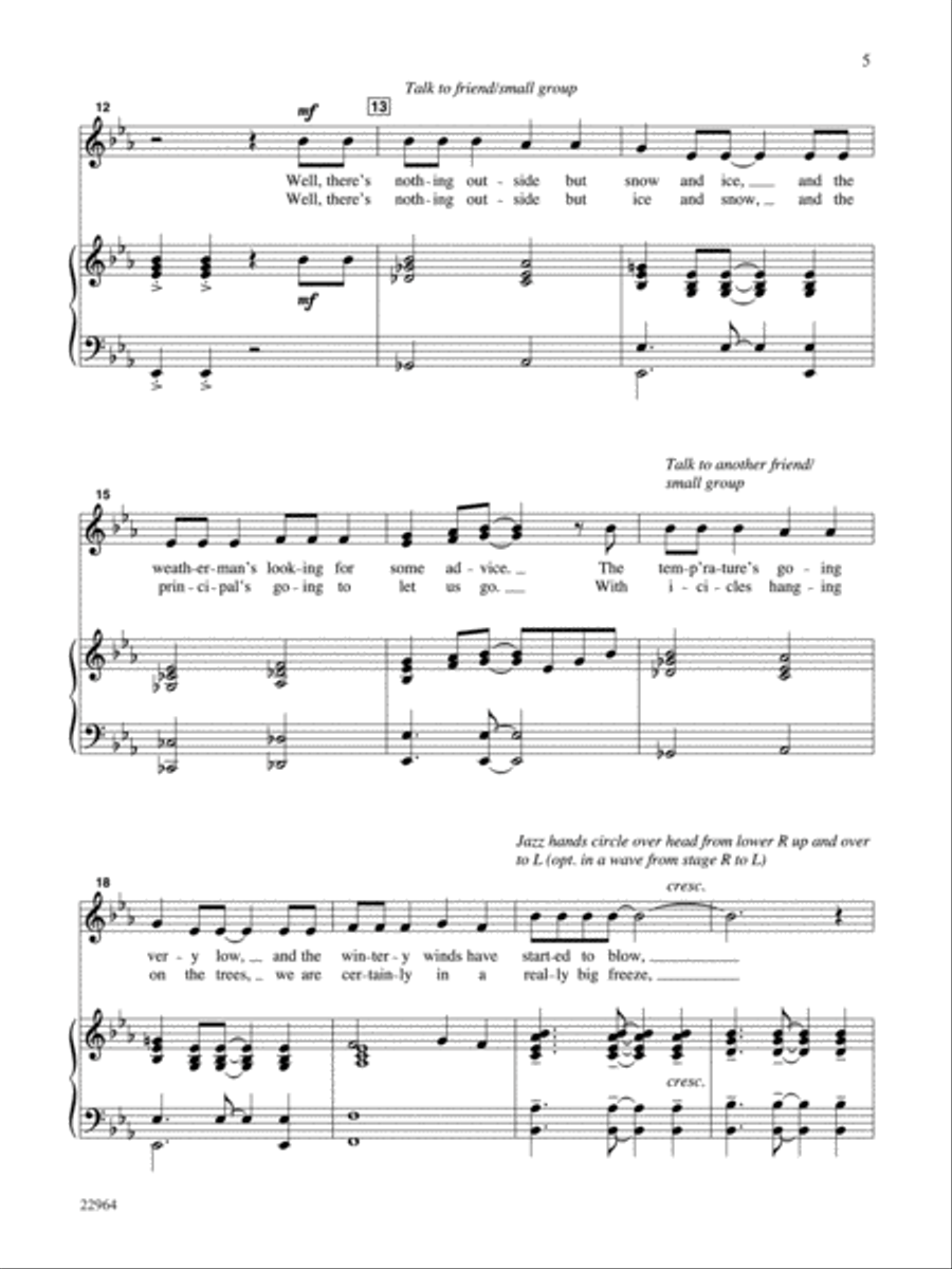 The Big Chill - Teacher's Handbook Unison Choir scores gallery preview page 9