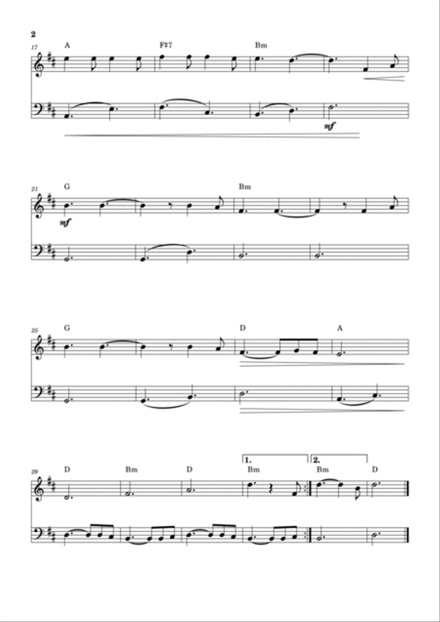 Hallelujah Oboe scores gallery preview page 2