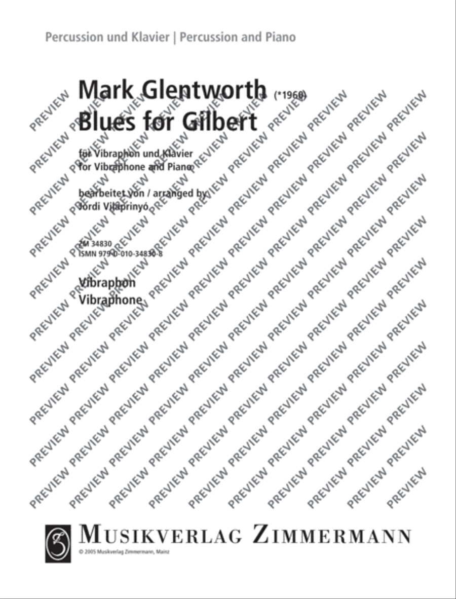 Blues for Gilbert Piano Accompaniment scores gallery preview page 14