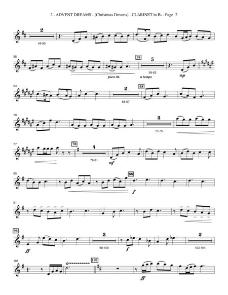 Christmas Dreams (A Cantata) - Bb Clarinet