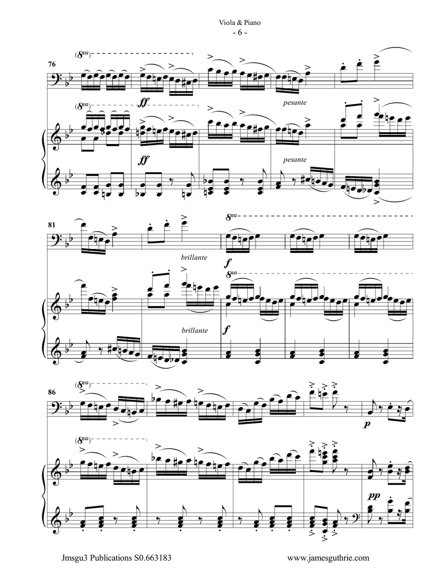 Tchaikovsky: The Complete Nutcracker Suite for Cello & Piano Piano scores gallery preview page 6