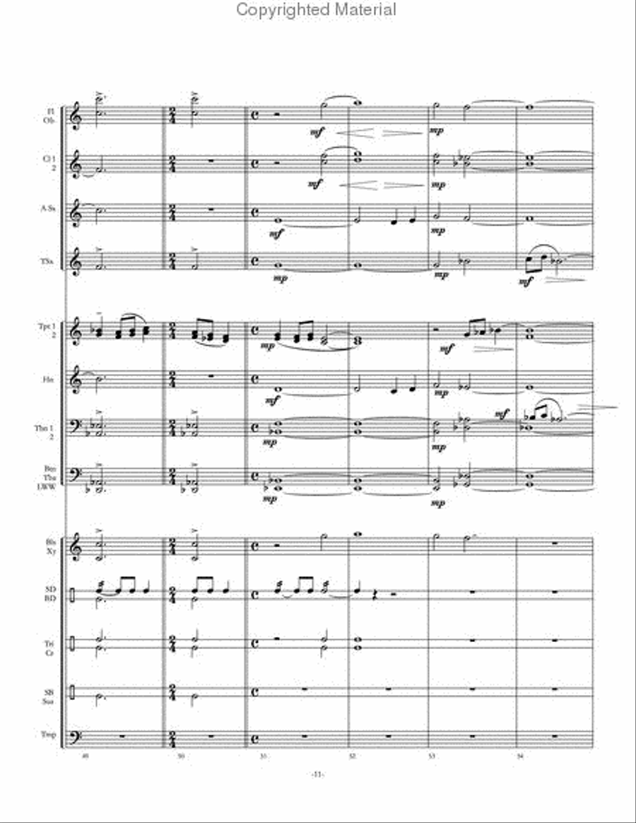 Kaleidoscope Concert Band scores gallery preview page 12