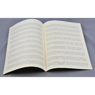 Music manuscript paper for lute 9x6 staves