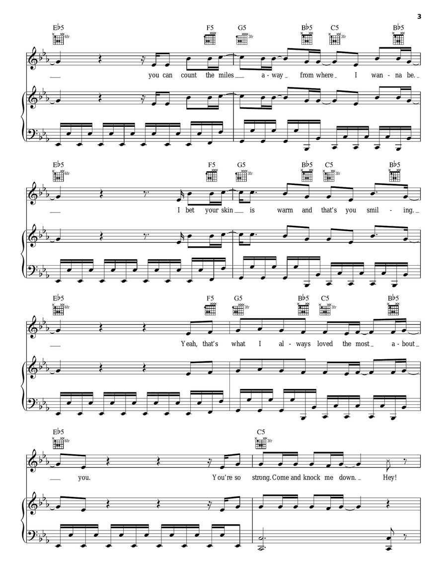 Proof Proof Piano, Vocal, Guitar scores gallery preview page 3