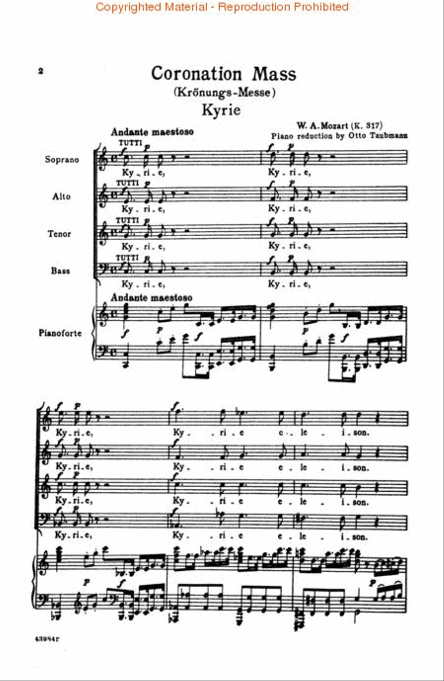 Coronation Mass, K. 317