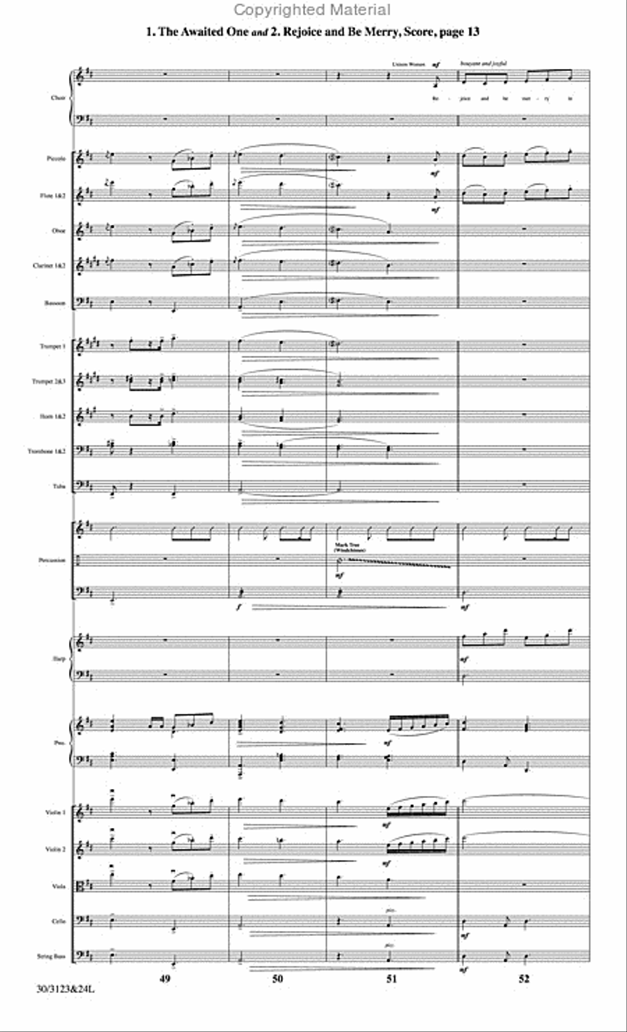 The Christmas Story - Set of Parts Choir scores gallery preview page 14