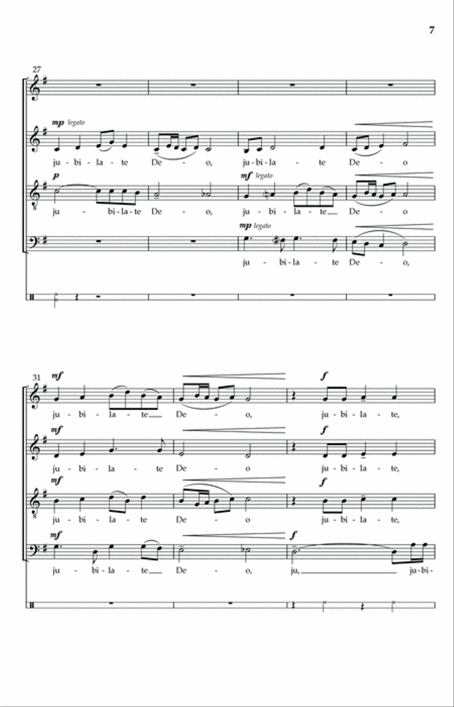 Omnes Gentes, Plaudite Manibus 4-Part scores gallery preview page 5