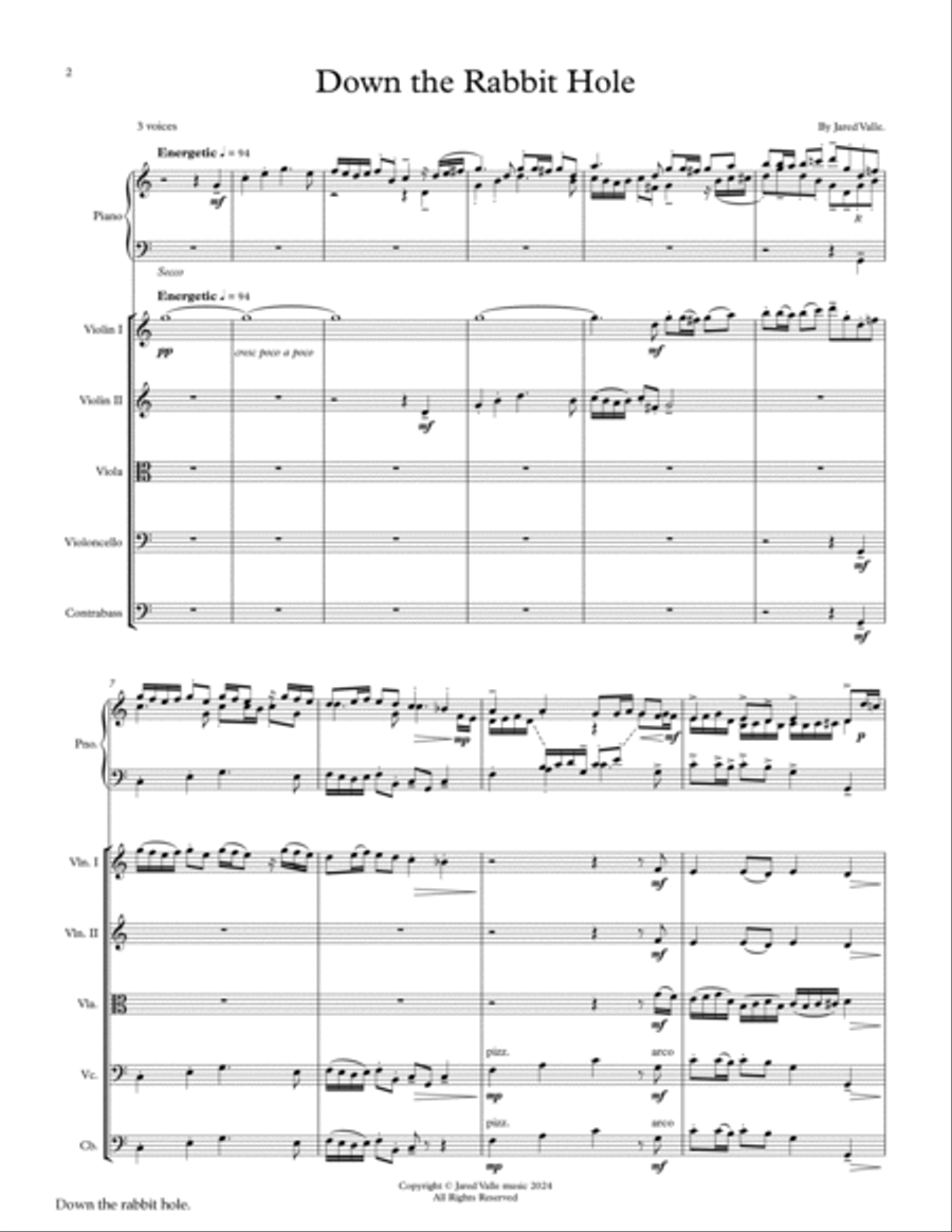 Down the rabbit hole String Quintet scores gallery preview page 2