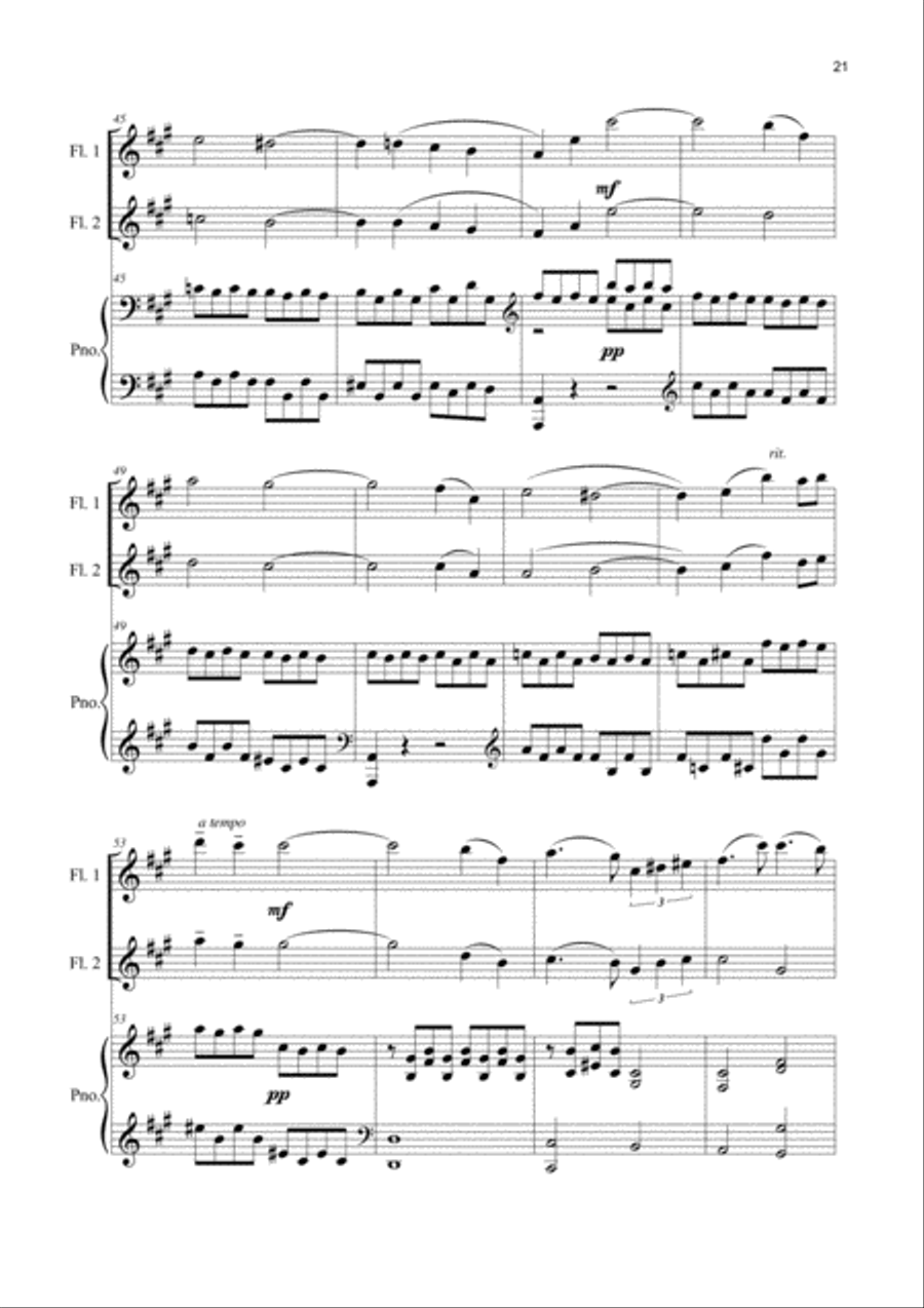 S. Rachmaninoff - S. Sitnikava: Elegie Op. 3 No. 1 Woodwind Ensemble scores gallery preview page 6