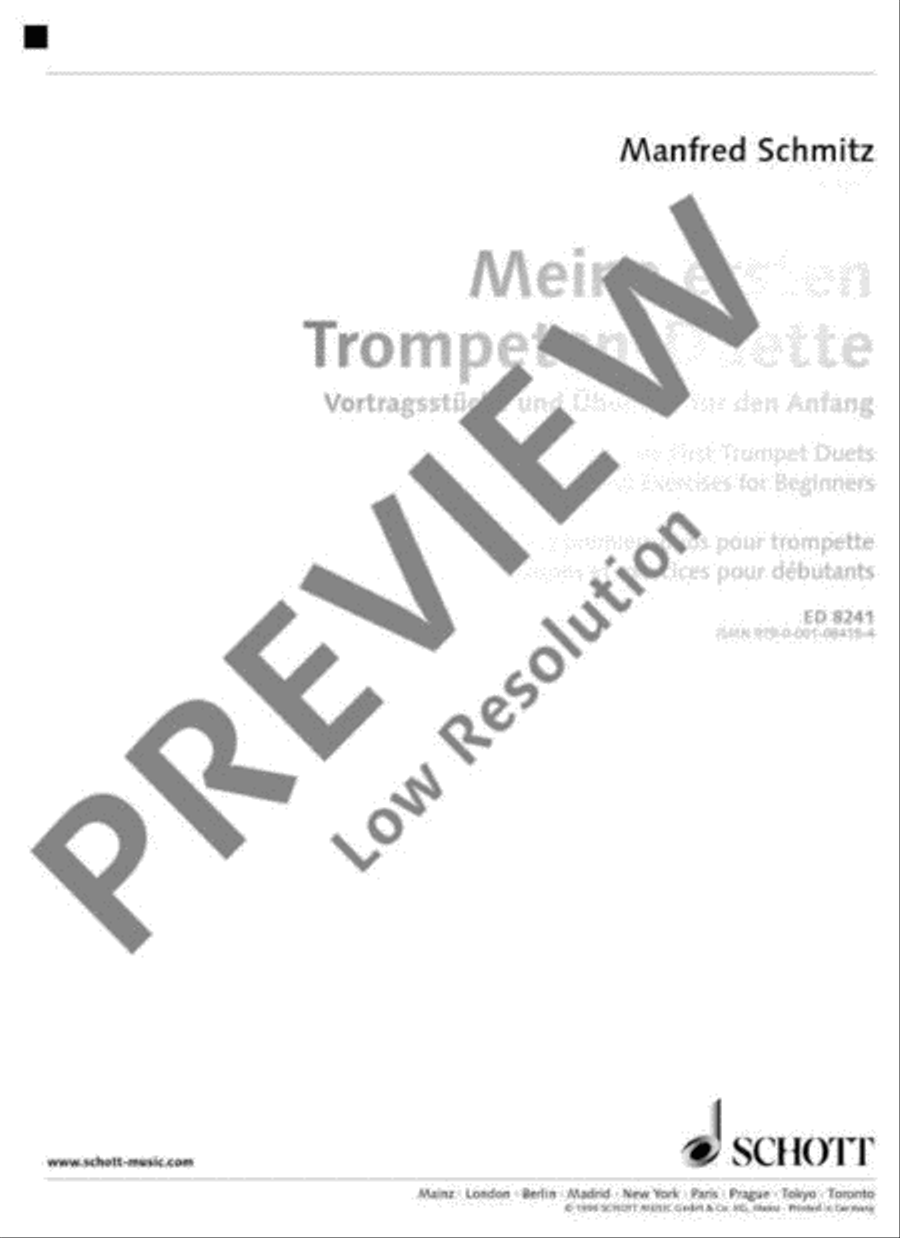 My First Trumpet Duets My First Trumpet Duets Trumpet Duet scores gallery preview page 2