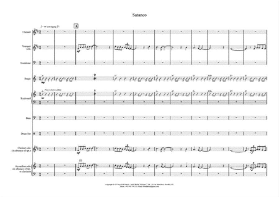 Satanco Jazz Ensemble scores gallery preview page 6