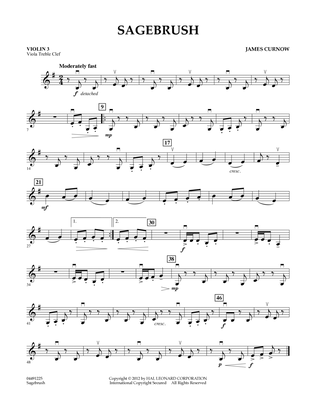Sagebrush - Violin 3 (Viola Treble Clef)