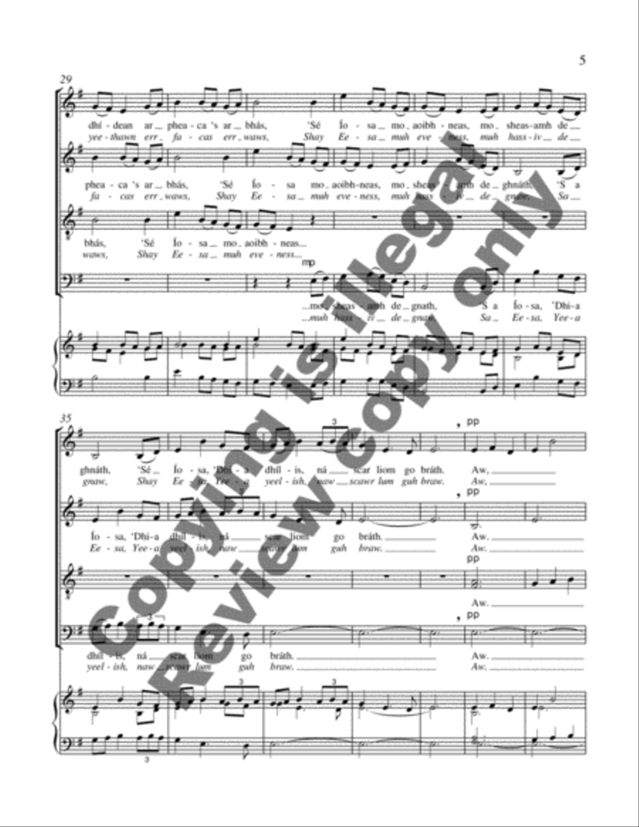Bi Iosa im Chroise 4-Part scores gallery preview page 4