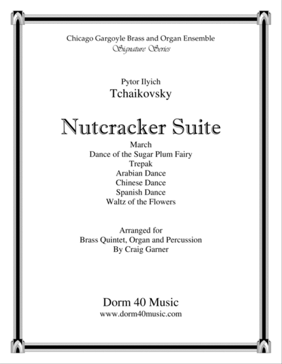 Nutcracker Suite (for Brass Quintet, Organ and Percussion) Brass Ensemble scores gallery preview page 1