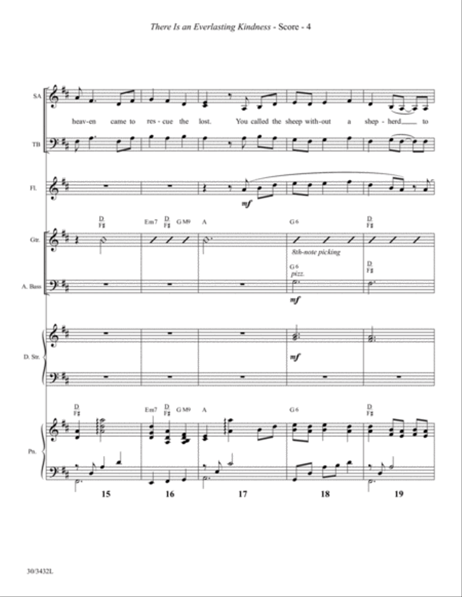 There Is an Everlasting Kindness - Instrumental Ensemble Score and Parts Choir scores gallery preview page 7