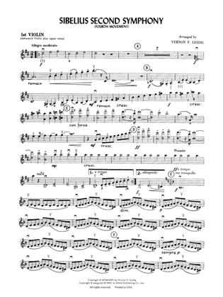 Sibelius's 2nd Symphony, 4th Movement: 1st Violin