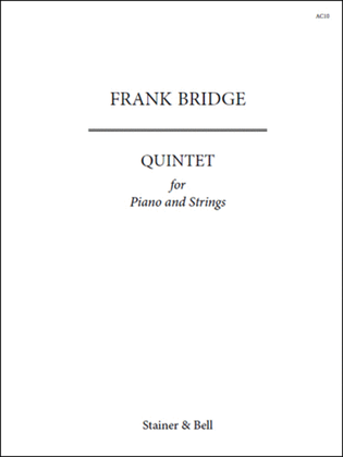 Book cover for Quintet. Two Violins, Viola, Cello and Piano