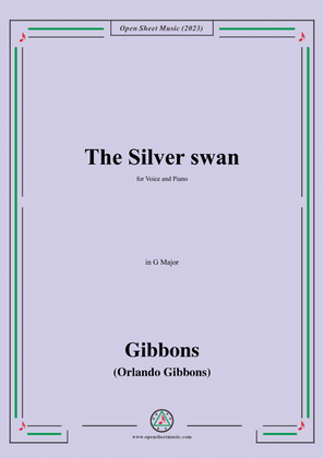 O. Gibbons-The Silver swan,in G Major