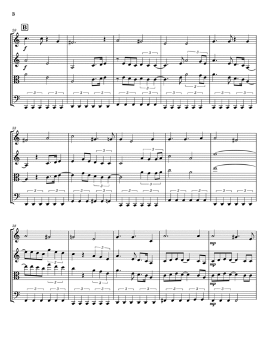 Death Of A Bachelor String Trio scores gallery preview page 3