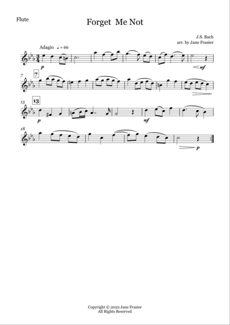 Forget Me Not (Vergiss mein nicht) Chamber Music scores gallery preview page 2