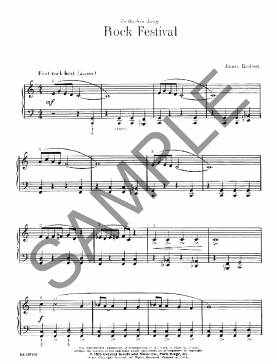 Rock Festival Rock Festival Piano Method scores gallery preview page 2