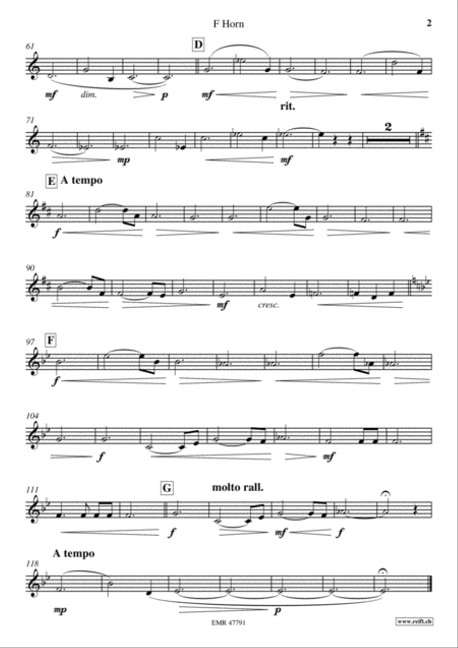 Letter To My Mother Letter To My Mother Horn scores gallery preview page 4