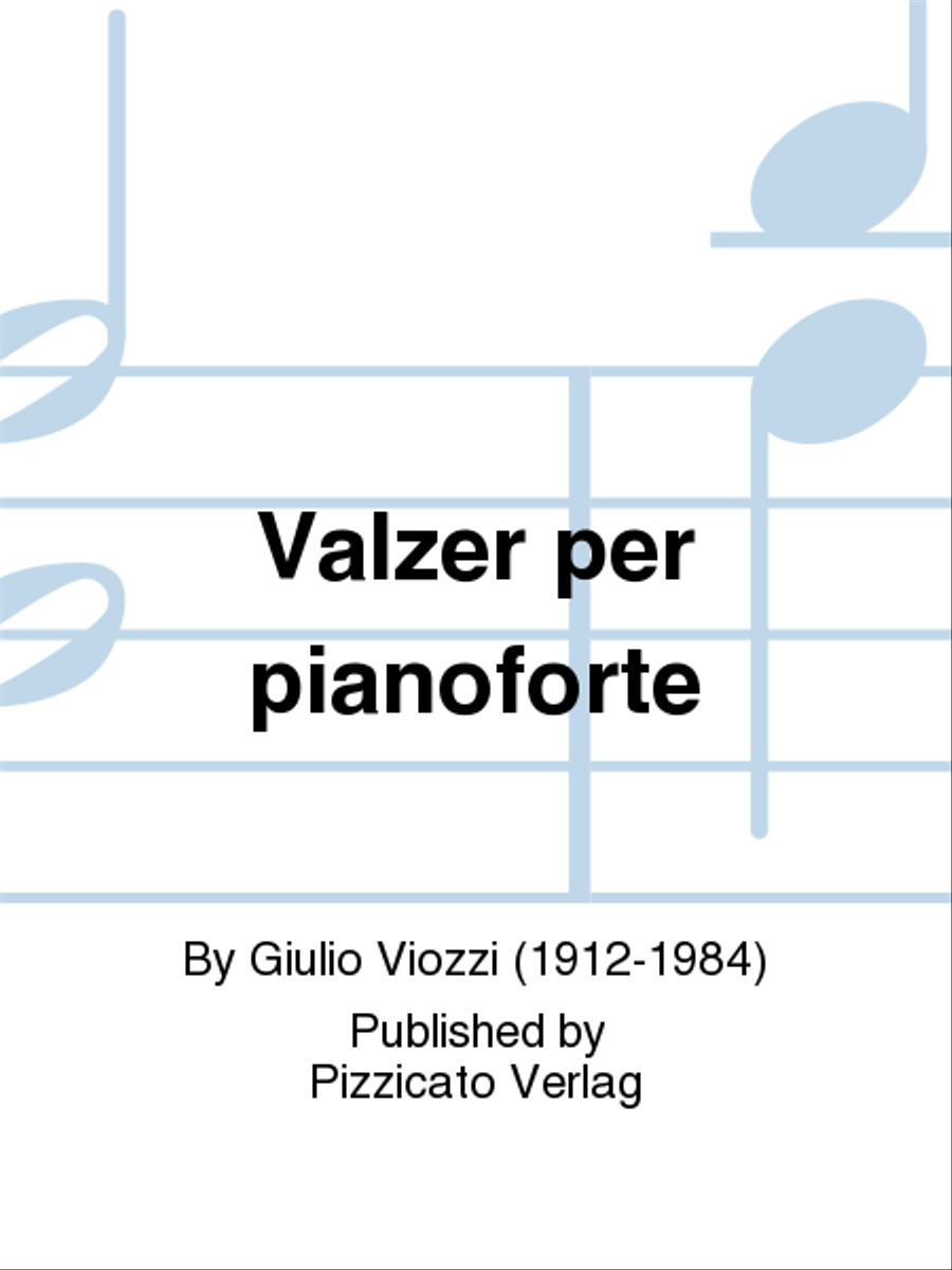 Valzer per pianoforte Piano Solo scores gallery preview page 1