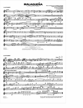 Malaguena - 1st Bb Trumpet