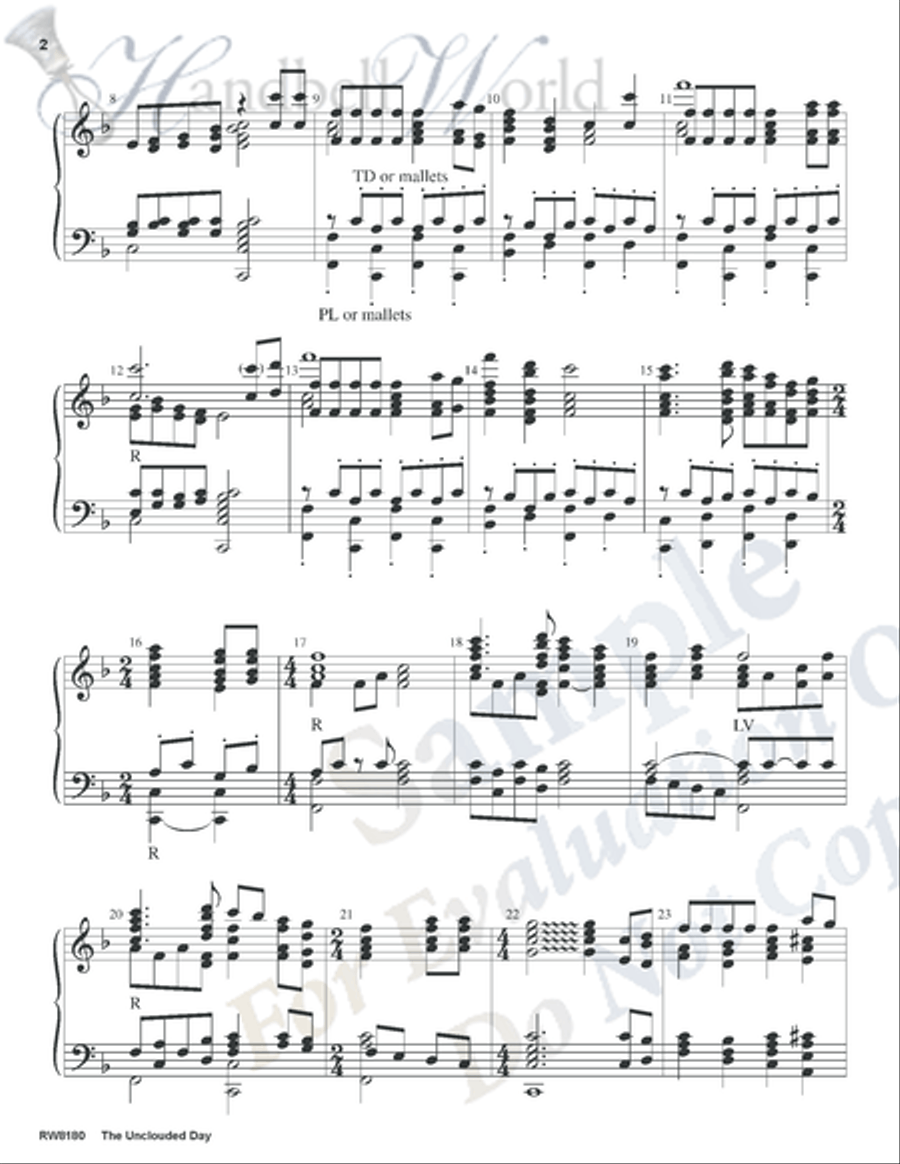 Unclouded Day 5-Octaves scores gallery preview page 2