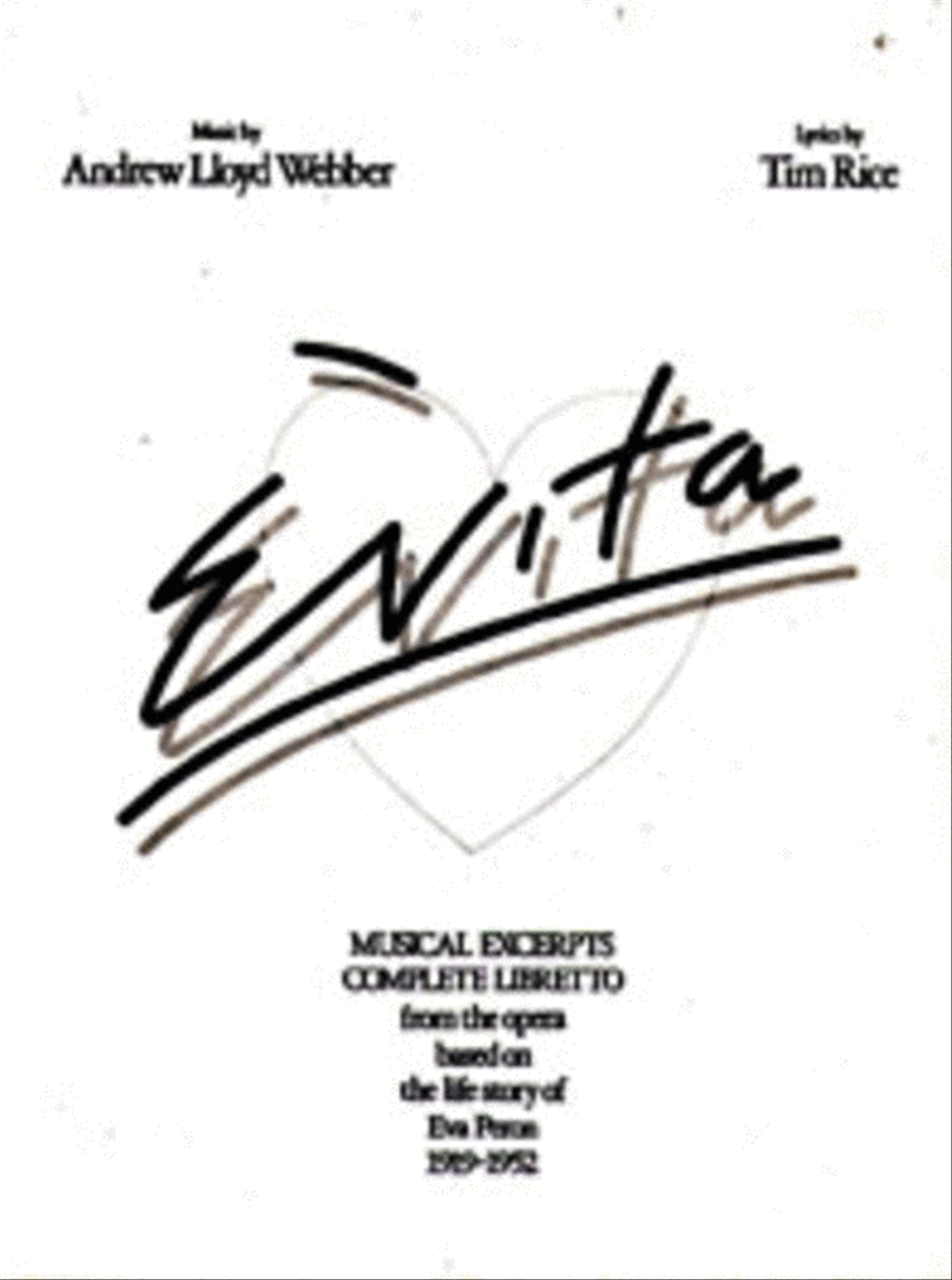 Evita - Vocal Selections Piano, Vocal, Guitar scores gallery preview page 1