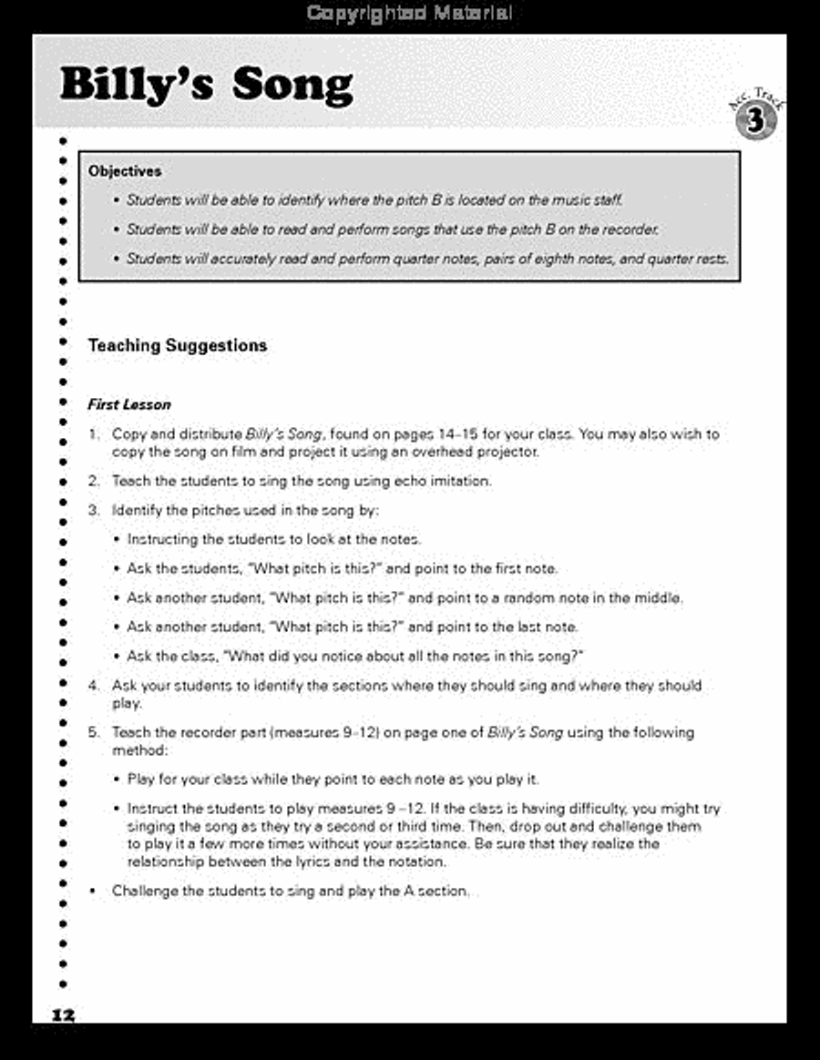 Ready, Set, Play! Recorder scores gallery preview page 2
