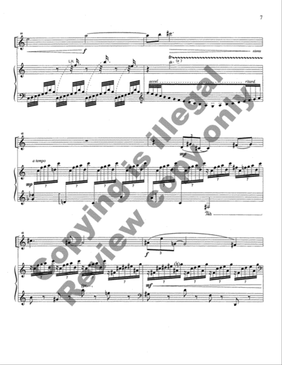 Song without Words for Clarinet and Piano Clarinet Solo scores gallery preview page 8